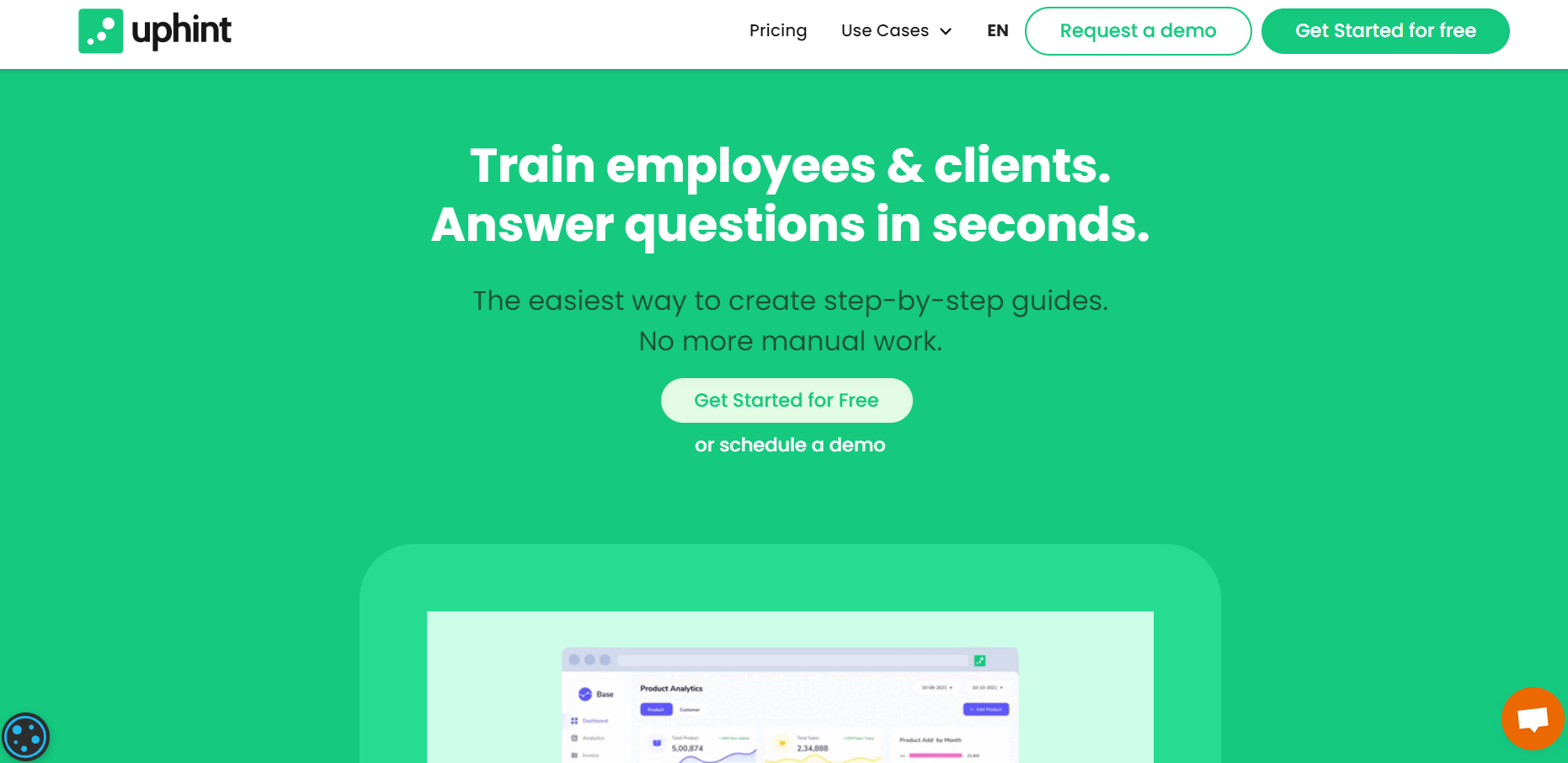 Uphint Landing Page
