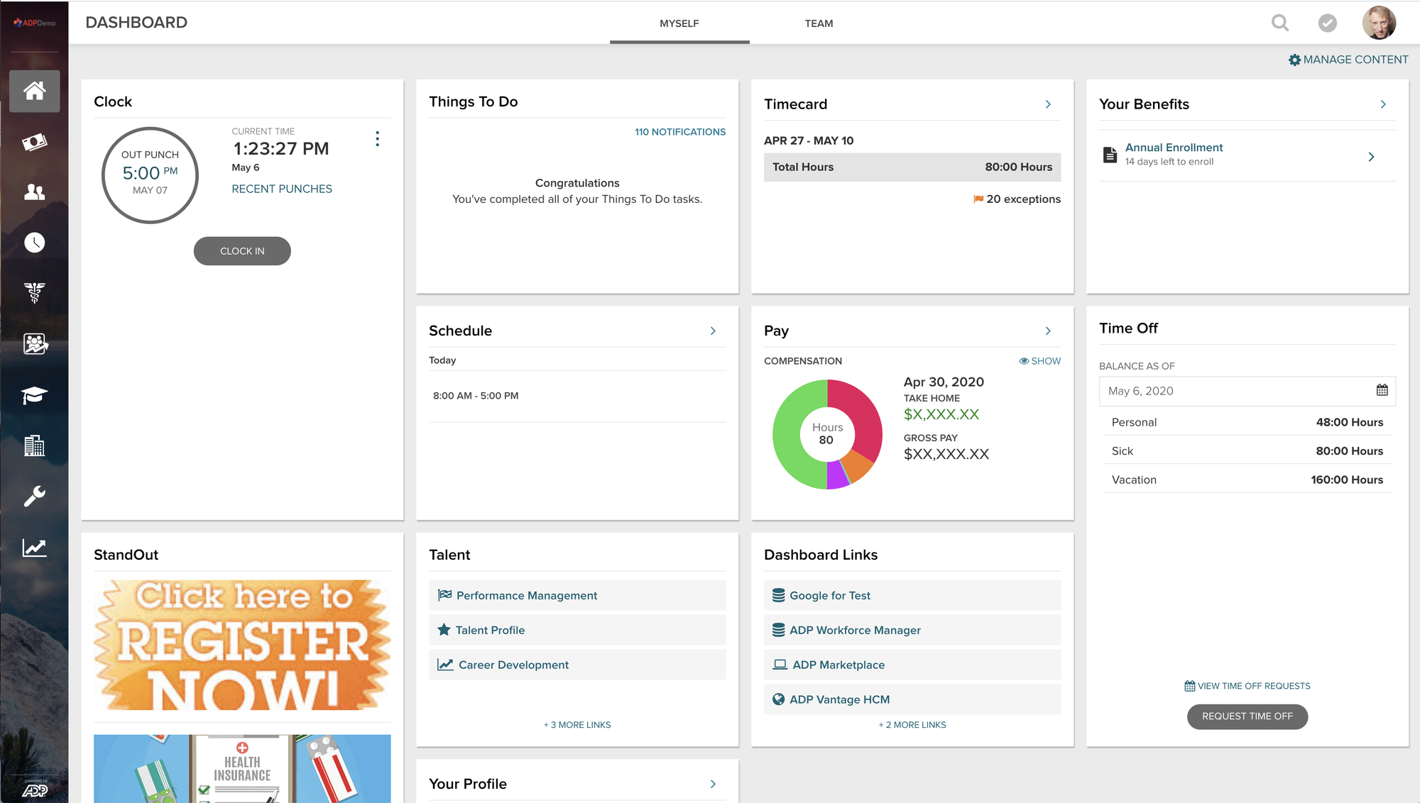 ADP HCM Dashboard