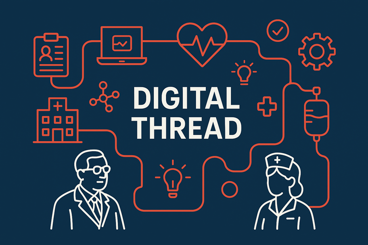 Image of digital thread in healthcare